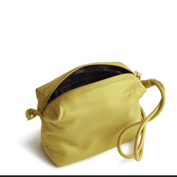 NWT Vera Bradley Nylon Blake Crossbody Handbag Golden Olive New - Picture 2 of 4